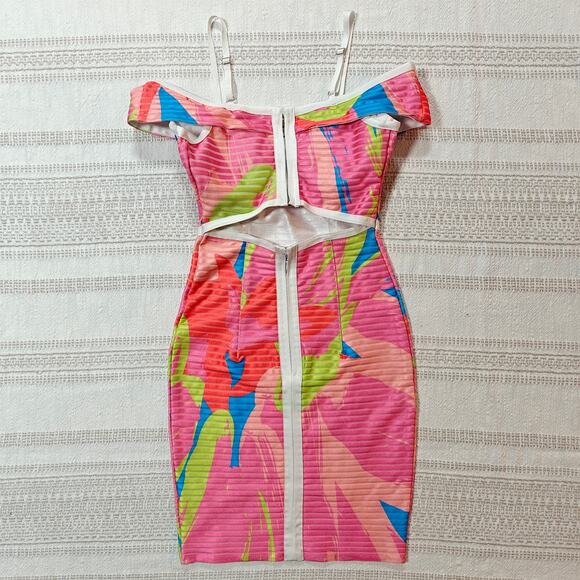 Fashion Nova Mali Bandage Mini Dress Multicolor Size XS NWT - Picture 2 of 8